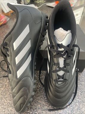 adidas Black & White Men's Athletic Cleats